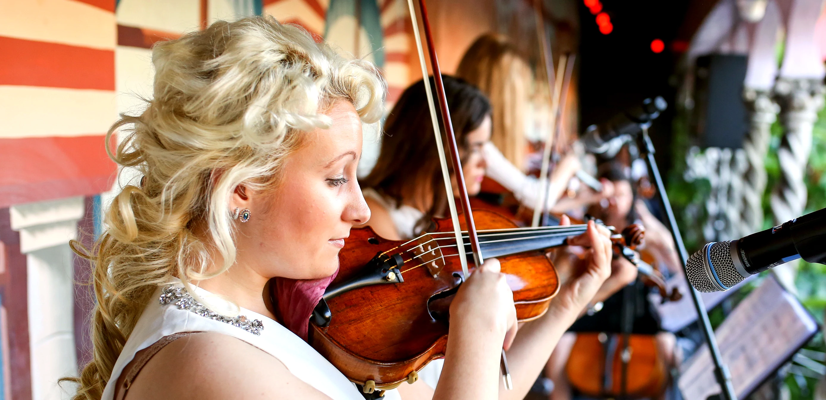 Secret Strings wedding string quartet performing at a London wedding